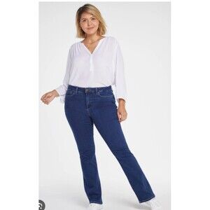 Not Your Daughter's Women's Barbara Boot Cut Jeans Size 14 Dark Wash